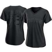 Black Authentic Brandon Walter Women's Boston Red Sox Pitch Fashion Jersey