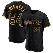 Black Authentic Cooper Criswell Men's Boston Red Sox Snake Skin City Jersey