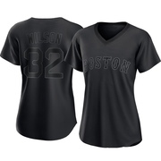 Black Authentic Justin Wilson Women's Boston Red Sox Pitch Fashion Jersey