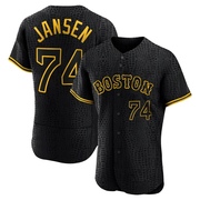 Black Authentic Kenley Jansen Men's Boston Red Sox Snake Skin City Jersey