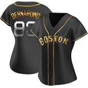 Black Golden Replica Brennan Bernardino Women's Boston Red Sox Alternate Jersey