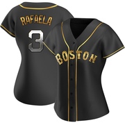 Black Golden Replica Ceddanne Rafaela Women's Boston Red Sox Alternate Jersey