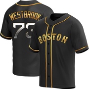 Black Golden Replica Jamie Westbrook Men's Boston Red Sox Alternate Jersey