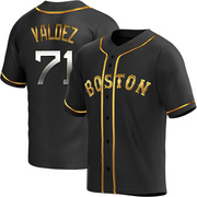 Black Golden Replica Phillips Valdez Men's Boston Red Sox Alternate Jersey