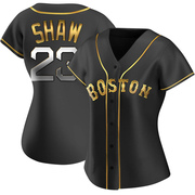 Black Golden Replica Travis Shaw Women's Boston Red Sox Alternate Jersey