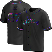 Black Holographic Replica Bill Lee Men's Boston Red Sox Alternate Jersey