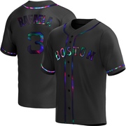 Black Holographic Replica Ceddanne Rafaela Men's Boston Red Sox Alternate Jersey