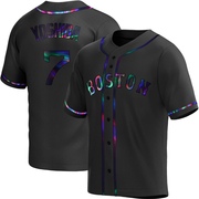 Black Holographic Replica Masataka Yoshida Men's Boston Red Sox Alternate Jersey