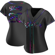 Black Holographic Replica Nick Sogard Women's Boston Red Sox Alternate Jersey