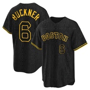 Black Replica Bill Buckner Men's Boston Red Sox Snake Skin City Jersey