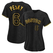 Black Replica Johnny Pesky Women's Boston Red Sox Snake Skin City Jersey