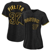 Black Replica Nick Pivetta Women's Boston Red Sox Snake Skin City Jersey