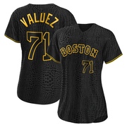 Black Replica Phillips Valdez Women's Boston Red Sox Snake Skin City Jersey