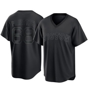 Black Replica Quinn Priester Men's Boston Red Sox Pitch Fashion Jersey