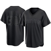 Black Replica Richard Fitts Youth Boston Red Sox Pitch Fashion Jersey