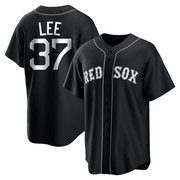 Black/White Replica Bill Lee Men's Boston Red Sox Jersey