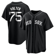 Black/White Replica Brandon Walter Youth Boston Red Sox Jersey