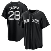 Black/White Replica Garrett Cooper Youth Boston Red Sox Jersey