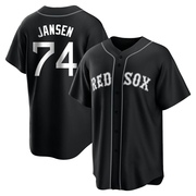 Black/White Replica Kenley Jansen Men's Boston Red Sox Jersey