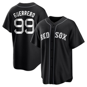 Black/White Replica Luis Guerrero Men's Boston Red Sox Jersey