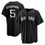 Black/White Replica Nomar Garciaparra Youth Boston Red Sox Jersey