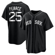 Black/White Replica Steve Pearce Youth Boston Red Sox Jersey