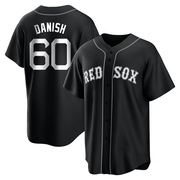 Black/White Replica Tyler Danish Youth Boston Red Sox Jersey