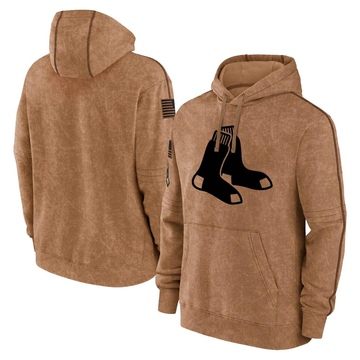 Brown Youth Boston Red Sox 2023 Salute to Service Club Pullover Hoodie