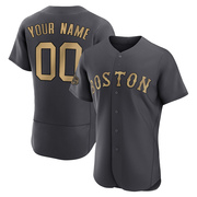 Charcoal Authentic Custom Men's Boston Red Sox 2022 All-Star Game Jersey