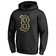 Gold Men's Boston Red Sox Collection Pullover Hoodie - Black