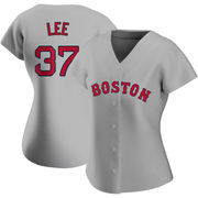 Gray Authentic Bill Lee Women's Boston Red Sox Road Jersey