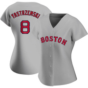 Gray Authentic Carl Yastrzemski Women's Boston Red Sox Road Jersey