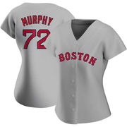 Gray Authentic Chris Murphy Women's Boston Red Sox Road Jersey