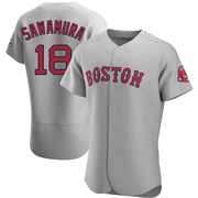 Gray Authentic Hirokazu Sawamura Men's Boston Red Sox Road Jersey