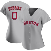 Gray Authentic Hunter Dobbins Women's Boston Red Sox Road Jersey