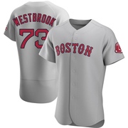 Gray Authentic Jamie Westbrook Men's Boston Red Sox Road Jersey