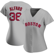 Gray Authentic Jorge Alfaro Women's Boston Red Sox Road Jersey