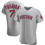 Gray Authentic Masataka Yoshida Men's Boston Red Sox Road Jersey