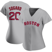 Gray Authentic Nick Sogard Women's Boston Red Sox Road Jersey