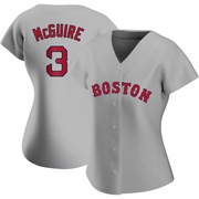 Gray Authentic Reese McGuire Women's Boston Red Sox Road Jersey