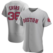 Gray Authentic Triston Casas Men's Boston Red Sox Road Jersey