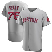 Gray Authentic Zack Kelly Men's Boston Red Sox Road Jersey