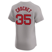 Gray Elite Garrett Crochet Men's Boston Red Sox Road Jersey