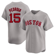 Gray Limited Dustin Pedroia Men's Boston Red Sox Away Jersey