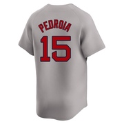 Gray Limited Dustin Pedroia Men's Boston Red Sox Away Jersey