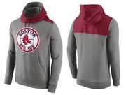 Gray Men's Boston Red Sox Cooperstown Collection Hybrid Pullover Hoodie