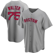 Gray Replica Brandon Walter Youth Boston Red Sox Road Jersey