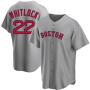 Gray Replica Garrett Whitlock Men's Boston Red Sox Road Jersey