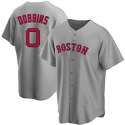 Gray Replica Hunter Dobbins Men's Boston Red Sox Road Jersey