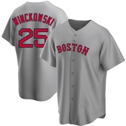 Gray Replica Josh Winckowski Men's Boston Red Sox Road Jersey